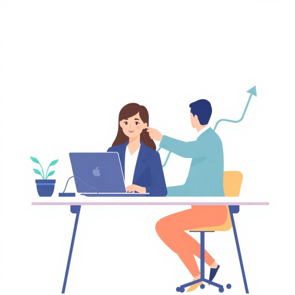 Ilustração editorial sobre jovens profissionais e primeiro emprego — série Futuro do Trabalho 2030.