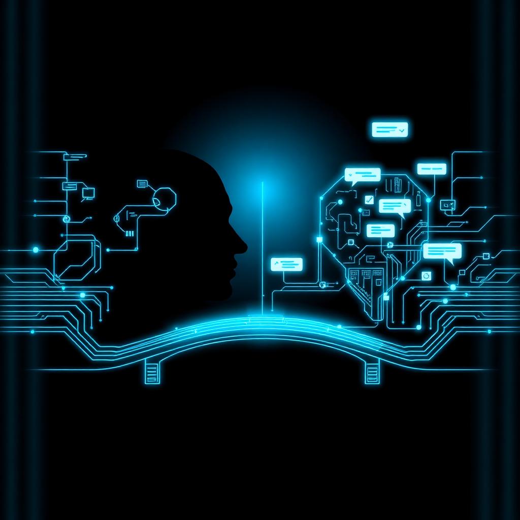 Profissional conectando humanos, IA, dados e processos em ambiente de trabalho.